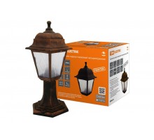 Светильник садово-парковый НТУ 04-60-001 четырехгранник, стойка, пластик, расс.пластик, медь  SQ0330-0785  TDM