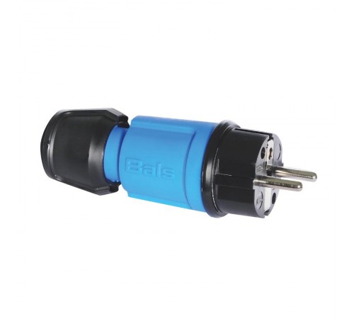 Вилка Schuko 16A 3p(2P+E) 250V IP44 синий MULTI-GRIP I 7370-Bals I Bals