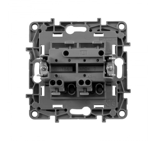 Etika Алюминий Выключатель 2-клавишный, автозажимные клеммы, 10 AX, 250 В  672402  Legrand