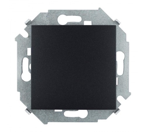 Simon 15 Графит Выключатель 1-кл проходной, 16А 250В, винт. зажим  1591201-038  Simon