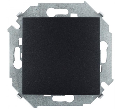 Simon 15 Графит Выключатель 1-кл проходной с 3-х мест (перекрёстный), 16А 250В, винт. зажим  1591251-038  Simon