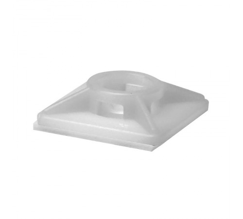 Монтажная база двойная самоклеящаяся 19x19, белая для хомутов шириной до 3,6мм  25467SR  DKC