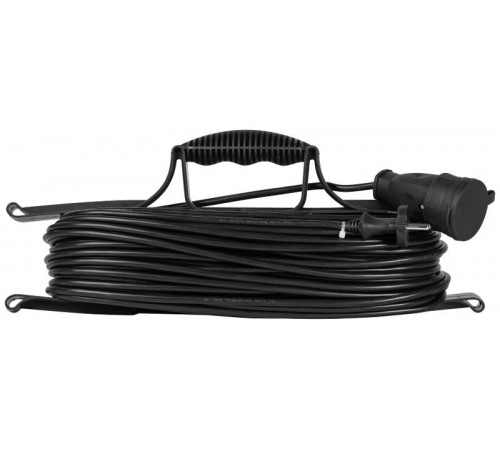 Удлинитель силовой ЭРА GREEN LINE FR-10-40m Greenline на рамке 1 розетка без заземления 40м ПВС 2x1мм2   Б0065095  ЭРА