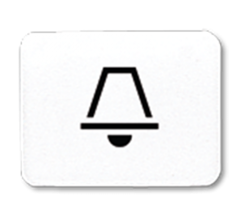 Окошко с символом для "KO-клавиш"; символ "звонок" , белое  33KWW  Jung