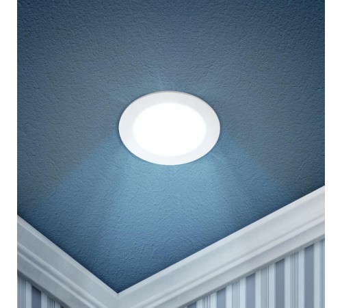 Светильник светодиодный встраиваемый downlight LED 1 6Вт 6500К белый круг  Б0019831  ЭРА