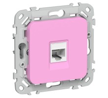 FLITE Розетка компьютерная RJ45 кат.5Е UTP РК5е-1-0-ФлПр пурпурный  FI-K12-1-K99  IEK