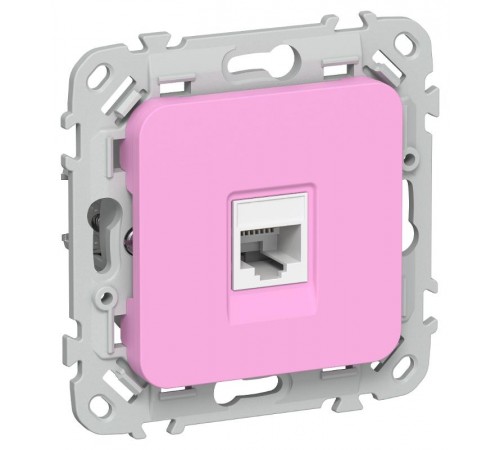 FLITE Розетка компьютерная RJ45 кат.5Е UTP РК5е-1-0-ФлПр пурпурный  FI-K12-1-K99  IEK