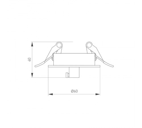 Чаша потолочная встраиваемая SPX-CANOPY-R60-C4 (BK) (Arlight, Металл)  046020  Arlight