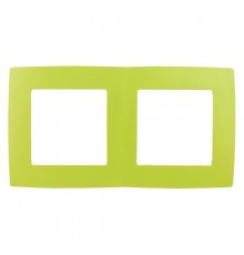 Рамка на 2 поста 12-5002-26  ,  лайм  Б0019400  ЭРА