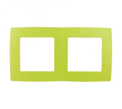 Рамка на 2 поста 12-5002-26  ,  лайм  Б0019400  ЭРА