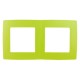 Рамка на 2 поста 12-5002-26  ,  лайм  Б0019400  ЭРА