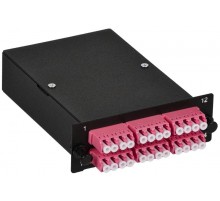 ITK Кассета для кросса ST OM4 MPOm 6хLC-quad (24 ОВ)  FCPS-5004-MPOM-024LCQ  ITK