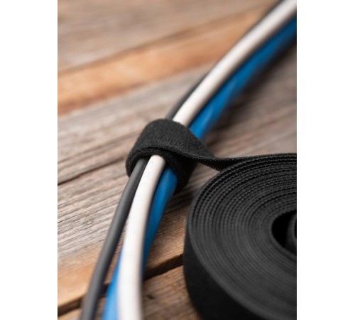 Хомут-липучка 20 мм (5м ролл) черный EKF PROxima  hlft-2-b  EKF