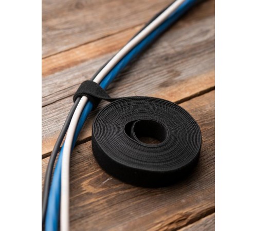 Хомут-липучка 20 мм (5м ролл) черный EKF PROxima  hlft-2-b  EKF