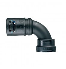 Фитинг AT34/U119/CSF90/BLB, 90°, РА66/алюминий/эласт., черный/голубой, резьба U119, d34, 10 шт. в пачке  7TCA296170R0575  ABB