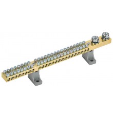 Шина N "ноль" на двух угл. изол. 200А ШНИ-10х18-48-L2-С   YNN30-48-C2-K03  IEK