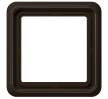 Рамка для вертикальной и горизонтальной установки, 1 пост; дюропласт; коричневый; CD500  CD581BR  Jung