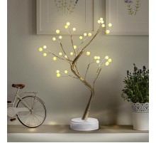 Декоративный светильник Жемчужное дерево h 45 см, ЕGNID - 36W , теплый свет, 36  диодов, 3*АА, IP20  Б0051949  ЭРА
