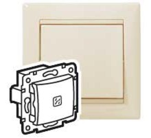 Valena Сл. кость Переключатель перекрестный 1-клавишный с подсветкой  774348  Legrand