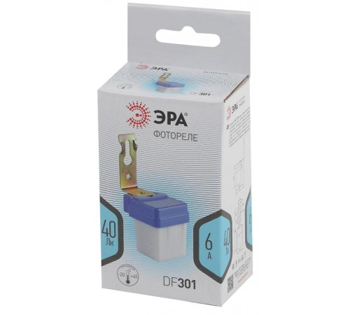 Фотореле DF 301 настенное макс. нагрузка 1300 ВА IP44 серый  Б0043804  ЭРА