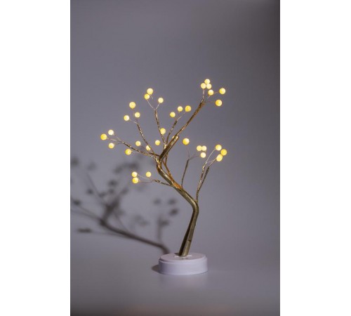 Декоративный светильник Жемчужное дерево h 45 см, ЕGNID - 36W , теплый свет, 36  диодов, 3*АА, IP20  Б0051949  ЭРА