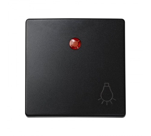 Simon 73 Клавиша для выключателя одноклавишного с подсветкой кнопочного с пиктограммой "лампа", S73 Loft, гра  73016-62  Simon