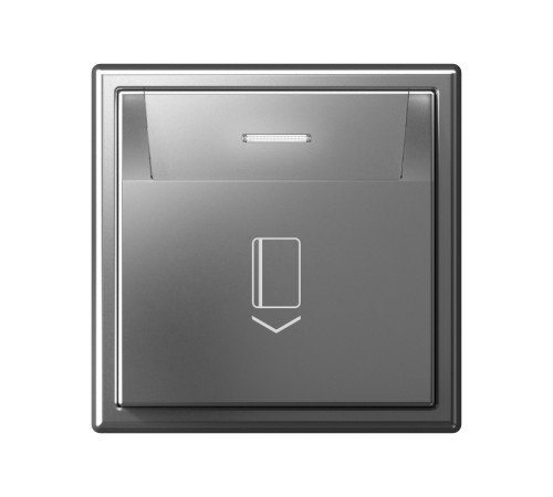 ArtGallery Сталь Выключатель карточный 10А, без задержки времени, быстрозажимные клеммы  GAL000914S  SE