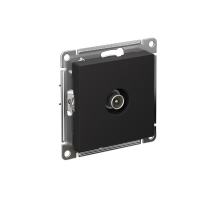 AtlasDesign Карбон Розетка антенная одиночная TV коннектор, механизм  ATN001093  SE