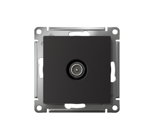 AtlasDesign Карбон Розетка антенная одиночная TV коннектор, механизм  ATN001093  SE