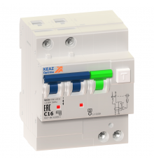 Выключатель автоматический дифференциального тока OptiDin VD63-21C16-A-УХЛ4 2п 16А C 10мА тип A  103449  КЭАЗ