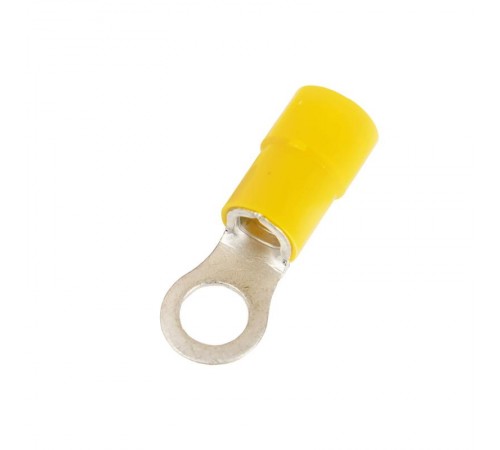 Наконечник с отверстием под винт и изолир.фaланцем ПА, легкий ввод жилы, 2,5-6 кв.мм М6 (д.6,4 мм) (НКИ)  2C6P-EE-PA  DKC