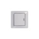 Glossa Белый Переключатель 1-клавишный с подсветкой, сх.6а, 10АХ  GSL000163  SE
