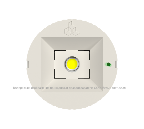 Указатель аварийный светодиодный BS-OKO-83-L1-INEXI2 4,4Вт 3ч IP20 непостоянный накладной  a15271  Белый свет