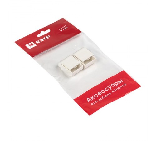 Заглушка (20х10) (4 шт) Plast EKF PROxima Белый    ecw-20-10x4   EKF 