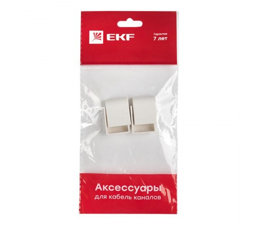 Заглушка (20х10) (4 шт) Plast EKF PROxima Белый    ecw-20-10x4   EKF 