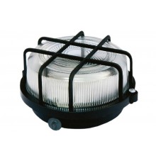 Светильник пылевлагозащищенный под лампу для ЖКХ НПП 03-005.04 У3 100Вт ЛН E27 IP54 сетка-квадрат черный  SQ0311-0002  TDM