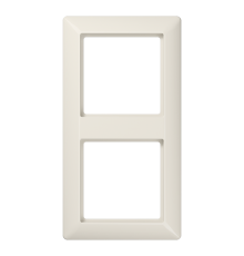 Рамка 2-кратная для вертикальной и горизонтальной установки; термопласт, слоновая кость  AS582BF  Jung