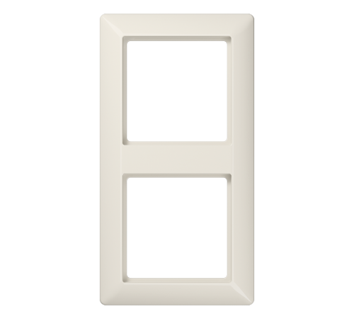 Рамка 2-кратная для вертикальной и горизонтальной установки; термопласт, слоновая кость  AS582BF  Jung