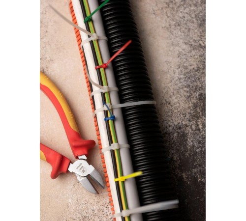 Набор хомутов цветных "Весна" (650 шт.): 2,5х100, 3,6х200, 3,6х280 FlexLock PROxima  plc-fl-set-sp  EKF