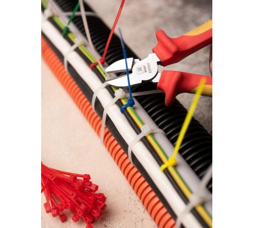 Набор хомутов цветных "Весна" (650 шт.): 2,5х100, 3,6х200, 3,6х280 FlexLock PROxima  plc-fl-set-sp  EKF