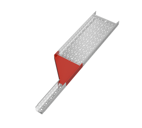 Переходник левый 80х100-400 мм "ПЛЮС" HD  PDplus80-100-400-L HD   КМ-профиль