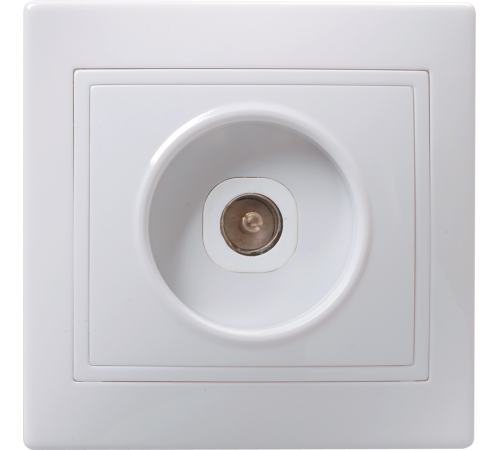 КВАРТА Белый Розетка 1-местная телевизионная РТВ10-КБ  EAK10-K01-DM  GENERICA