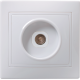 КВАРТА Белый Розетка 1-местная телевизионная РТВ10-КБ  EAK10-K01-DM  GENERICA