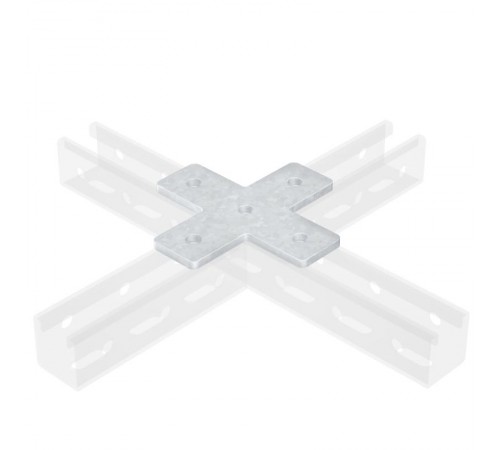 Пластина соединительная Х-обр., INOX 304  IBMD1041C  DKC