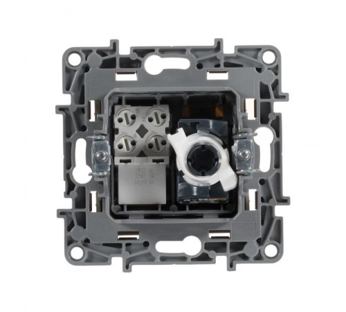 Etika Слоновая кость Розетка телефонная + компьютерная (RJ11+RJ45) 5 кат. UTP  672352  Legrand