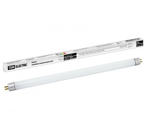 Лампа линейная люминесцентная ЛЛ  8Вт Т4 G5 865 ЛЛ-12  SQ0355-0004  TDM