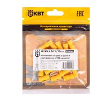 Наконечник штыревой круглый изолированный НШКИ 6.0-13 (20 шт)  91012  КВТ