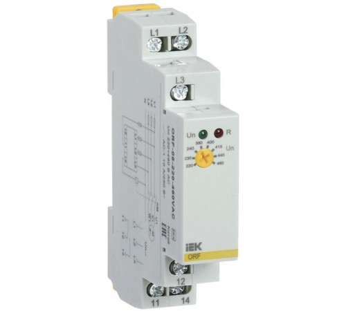 Реле фаз ORF 08. 3ф 220-460 В AC  ORF-08-220-460VAC  IEK