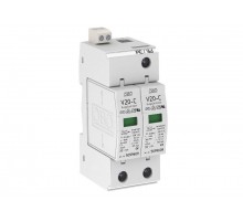 Устройства защиты от импульсных перенапряжений УЗИП для силовых сетей 2 пол. (Класс II), 280 В (V20-C 2+FS-280)  5094632  OBO Bettermann