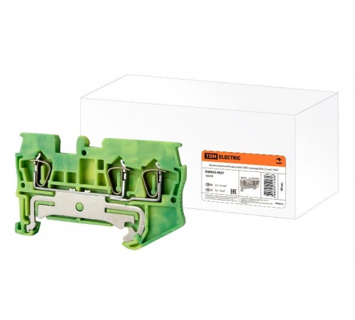 Зажим клеммный безвинтовой (ЗКБ) 3 вывода PEN 2,5 мм2  SQ0822-0027   TDM